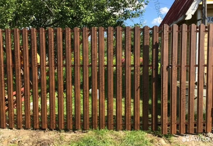 Забор из евроштакетника качественно качественно