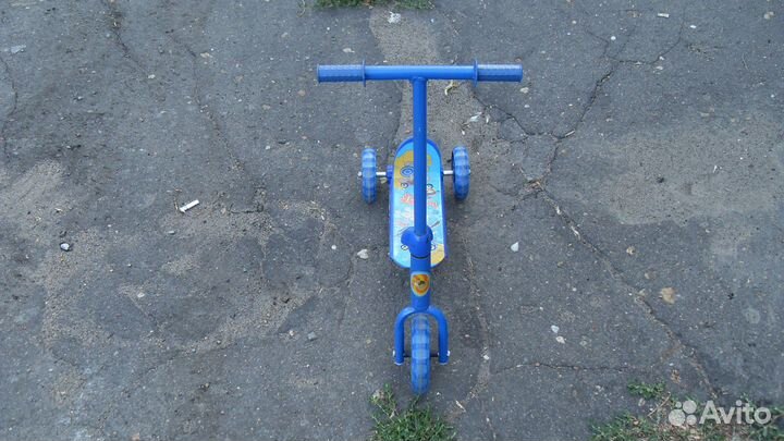 Детский трёхколёсный самокат. Тех.исправен