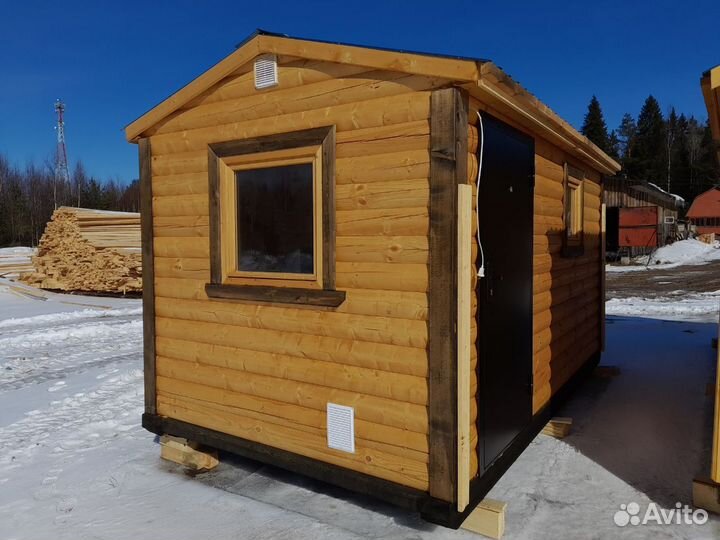 Бани из бруса доставка