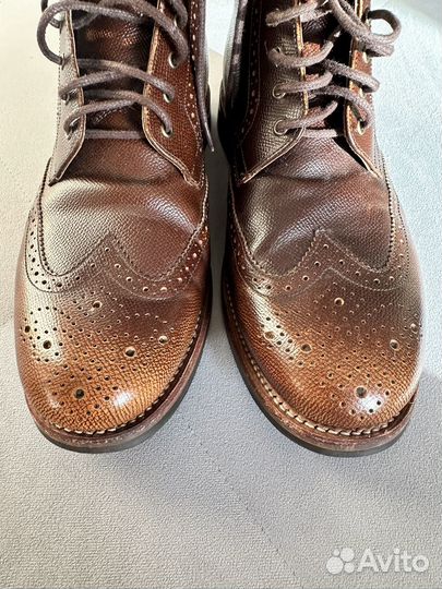 Ботинки grenson Sharp Brogue Derby Boot - Tan