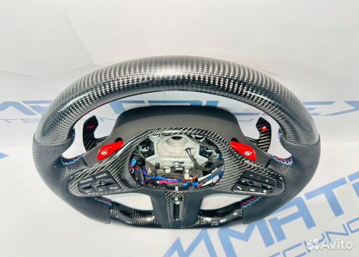 Руль карбон BMW G серия Перфорация подогрев
