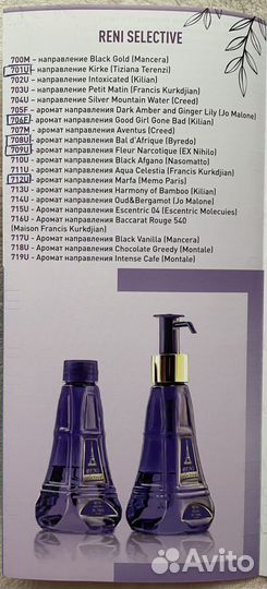 Наливная парфюмерия reni