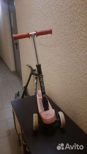 Самокат детский трехколесный бу