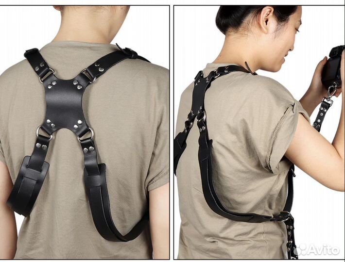 Разгрузка фото кожаный двойной плечевой ремень