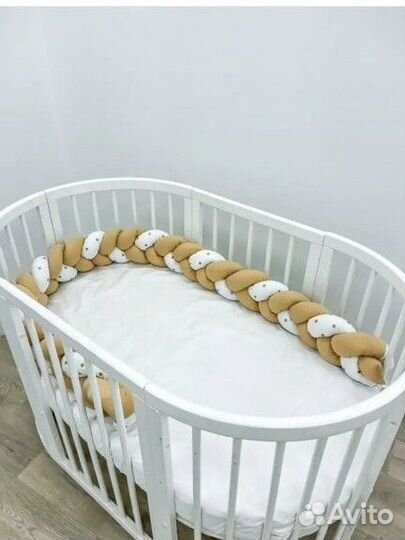 Бортик-косичка в кроватку