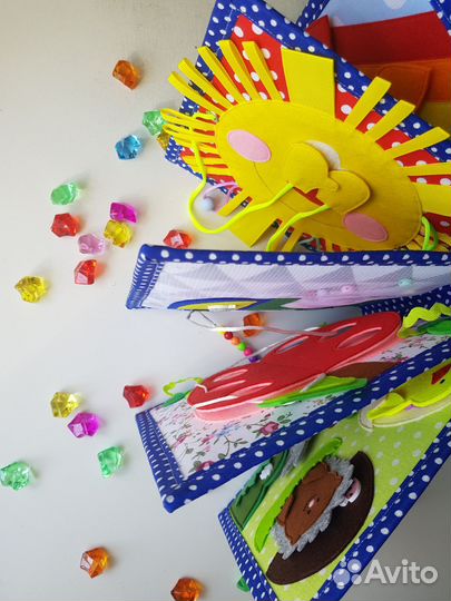 Развивающая книга из фетра