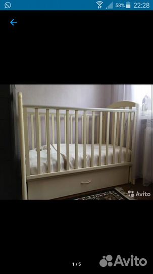 Детская кровать-маятник Papaloni Джованни