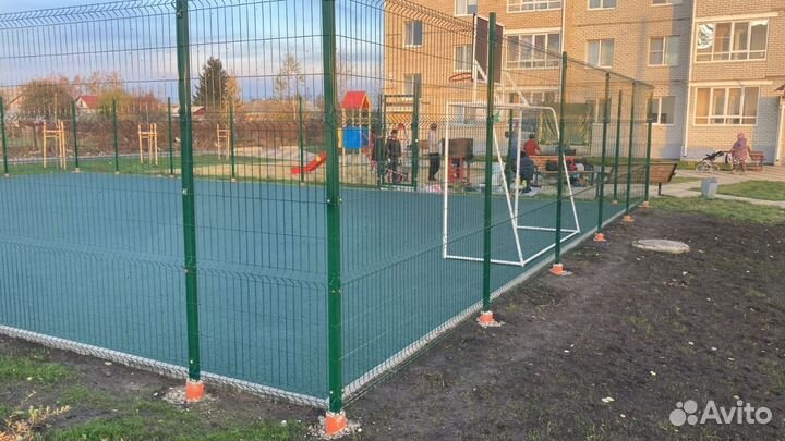 Бесшовное резиновое покрытие для детских площадок