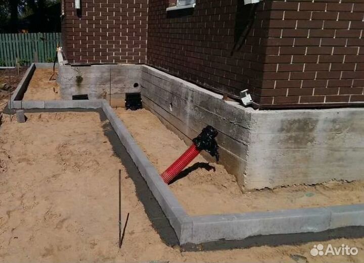 Строительная бригада фундаментные работы