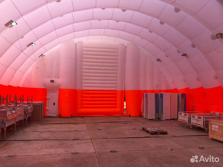 Надувной ангар. Пневмокаркасный склад