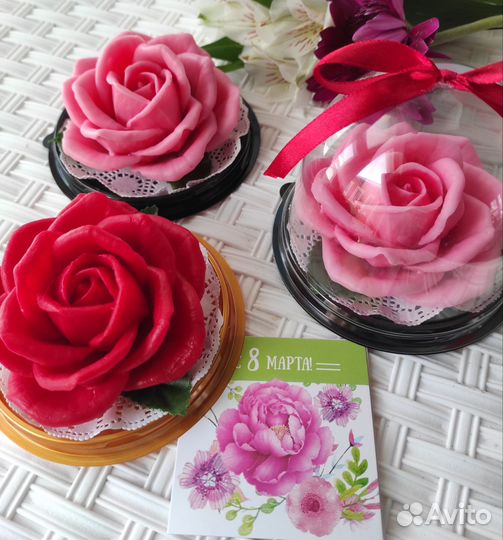 Роза из мыла в куполе