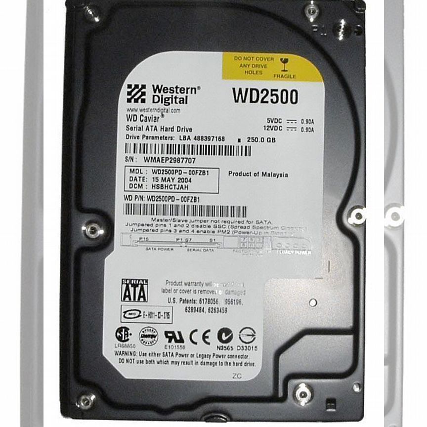 [WD2500PD] Жесткий Диск Western Digital 250gb Sata Wd2500pd