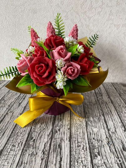 Букеты цветов из мыла