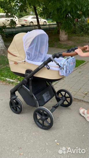 Каляска для новорожденных 2 в 1 roan bloom