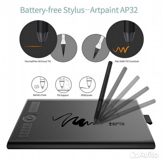 Графический планшет gaomon m10k 2018