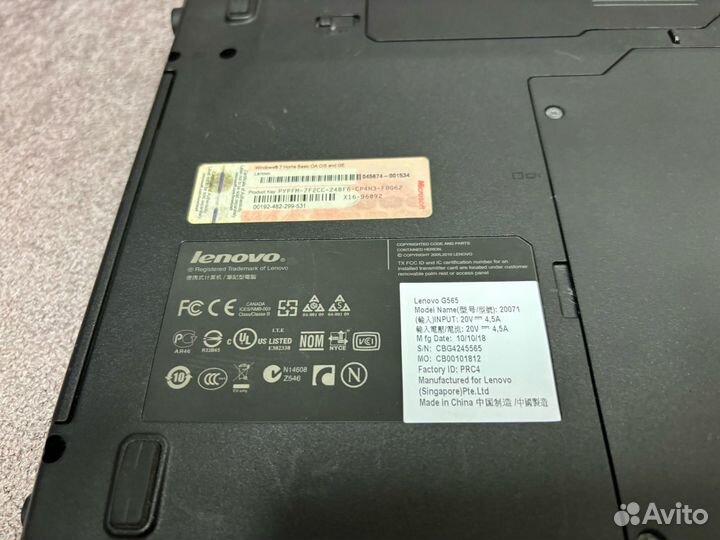 Ноутбук Lenovo G565