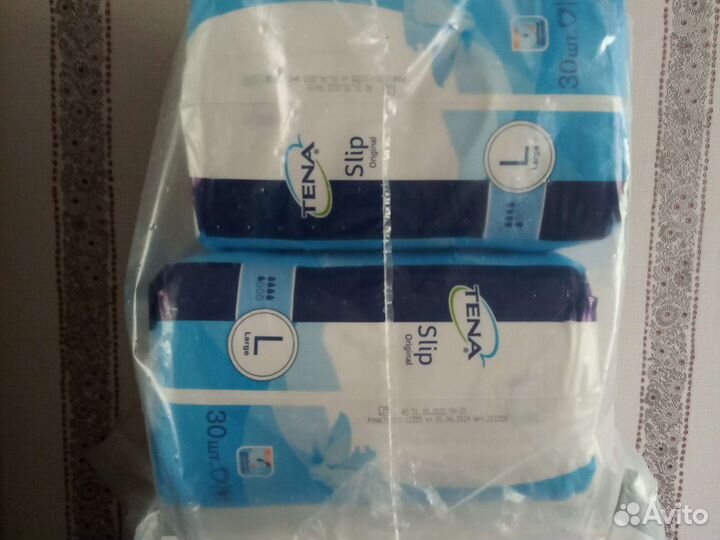 Продаю памперсы Tena и Zollina размер L (6 капель)