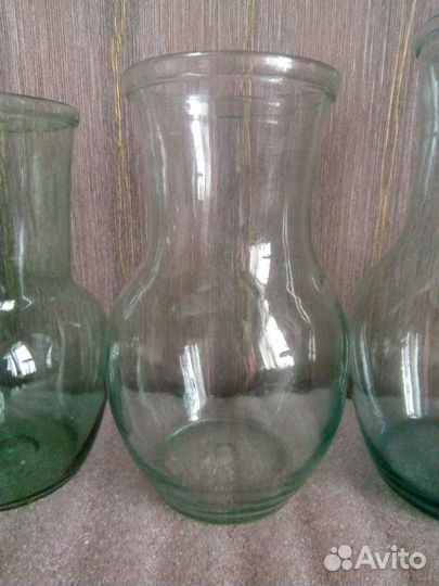 Крынки стеклянные старинные. Редкость. Состояние