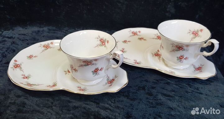 Две пары чайных пар), фарфор, Англия, 90е