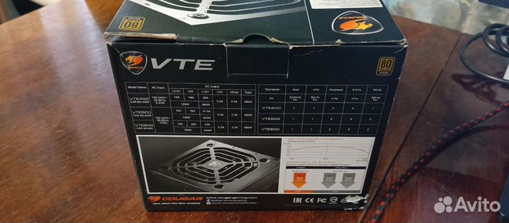 Продам блок питания на запчасти (cougar VTE 600) н