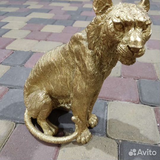 Статуэтки тигра и тигрицы интерьерные