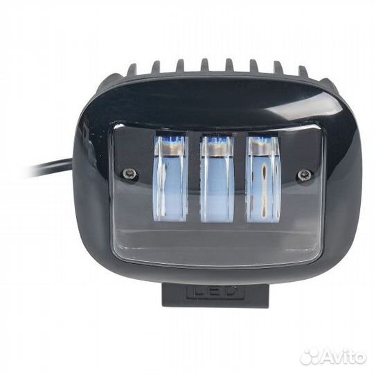 Фара светодиодная дополнительная 3 LED 27W прямоуг