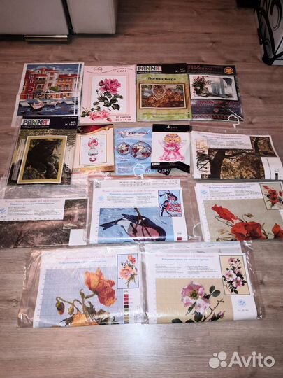 Вышивка крестиком 2 (наборы, схема+нитки)