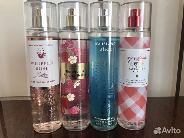 Спреи Bath and body works