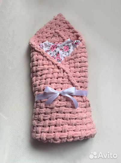 Конверт на выписку новый, плюшевый конверт