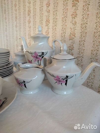 Чайно-кофейный сервиз, Рижский фарфор