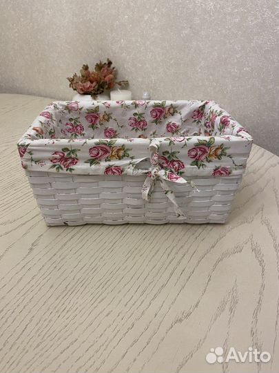 Корзина интерьерная плетеная