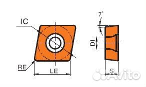 Пластина токарная ccgt060202-AK HRK10