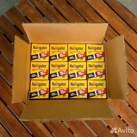 Упаковка. Лампа энергосберегающая Navigator Е14