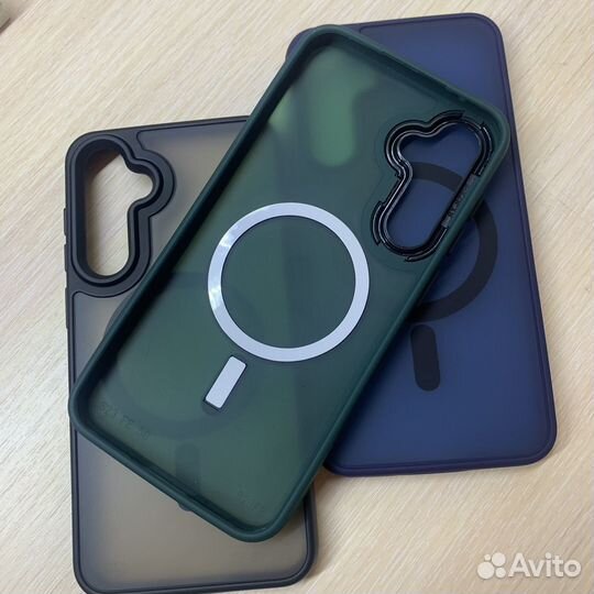 Чехол на Samsung S23FE MagSafe зеленый