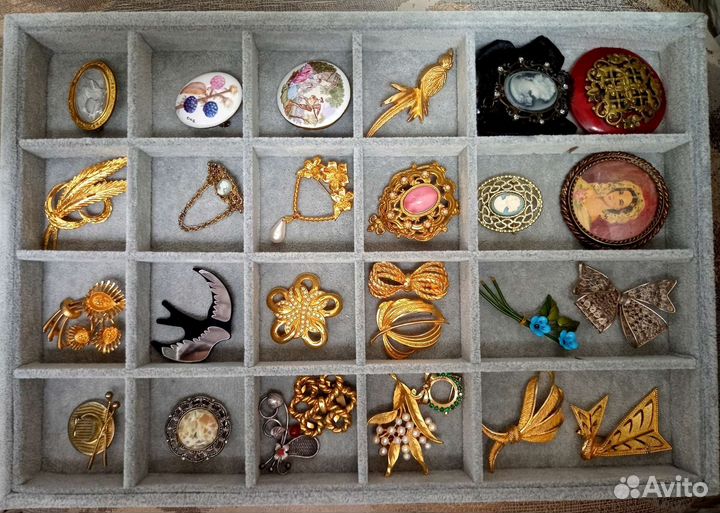 Винтажные броши