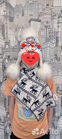 Комплект шапка и шарф