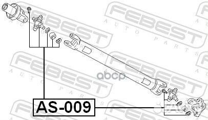 Крестовина карданной передачи hyundai santa FE