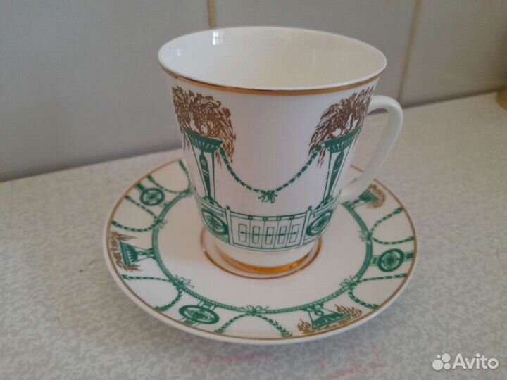 Чайная пара костяной фарфор лфз