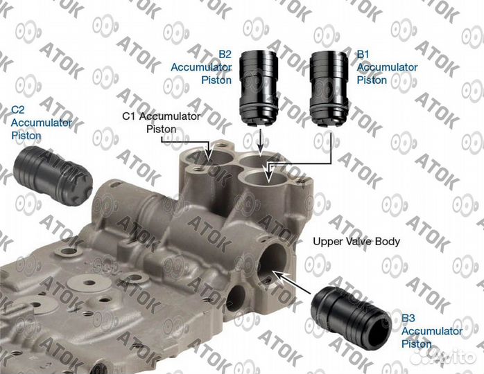 47740-11K поршень аккумулятора U660E/U760E сцеплен