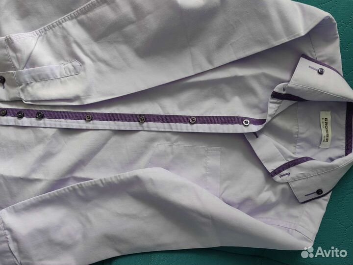 Рубашка для мальчика 128-134школьные