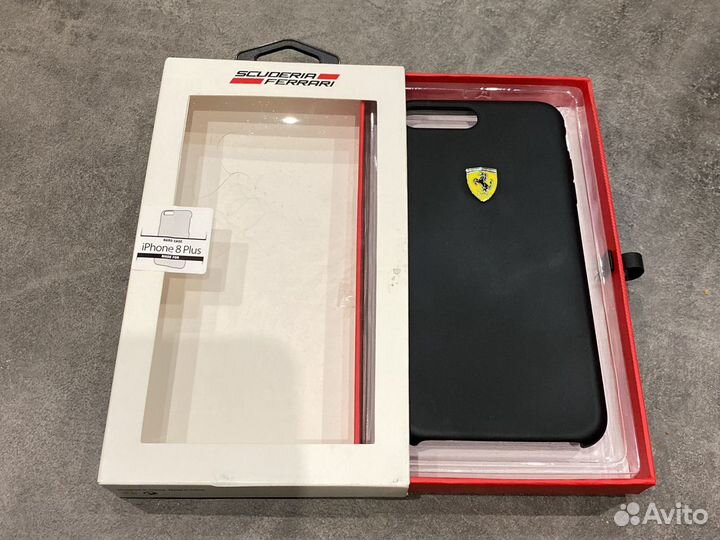 Оригенальный чехол Ferrari на iPhone 7+/8+