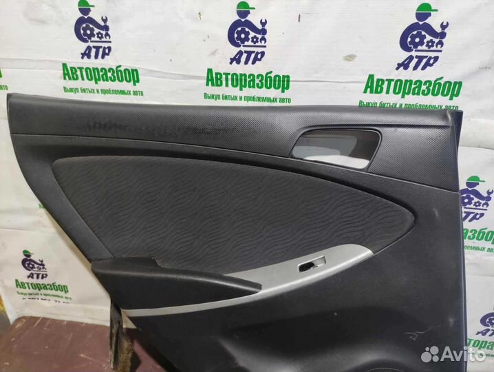 Обшивка двери задней левой Hyundai Solaris