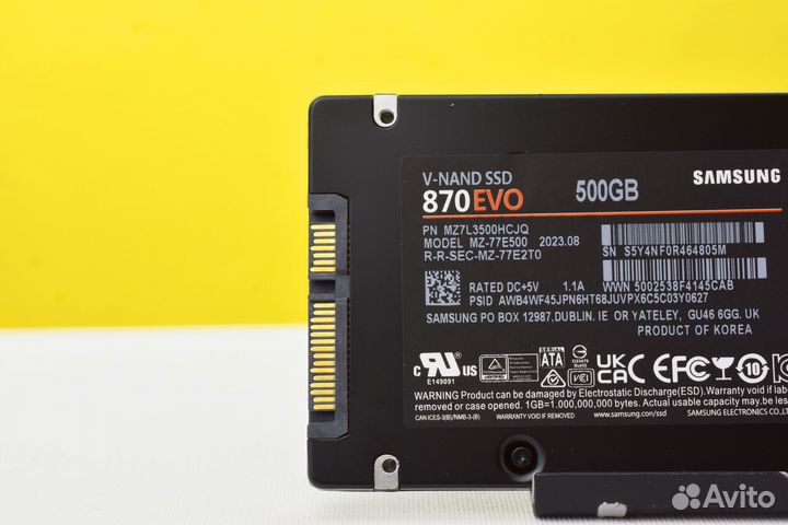 SSD накопитель samsung 870 EVO 500GB 2,5