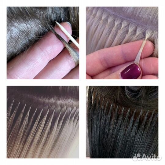 Наращивание волос, снятие, коррекция с гарантией