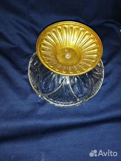 Хрустальная конфетница 60 годов