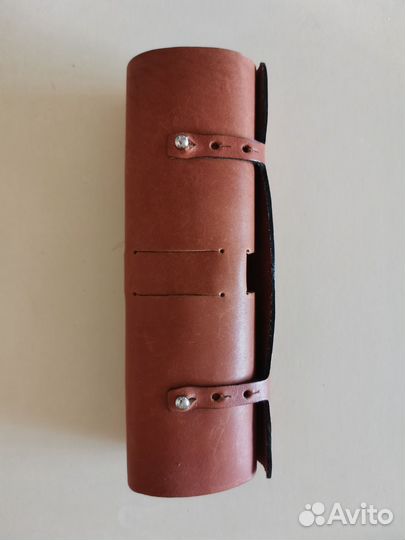 Органайзер, пенал кожаный для проводов, карандашей