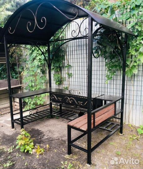 Мангал с крышей