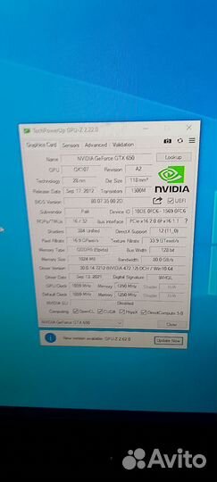 Видеокарта Gtx650 1gb