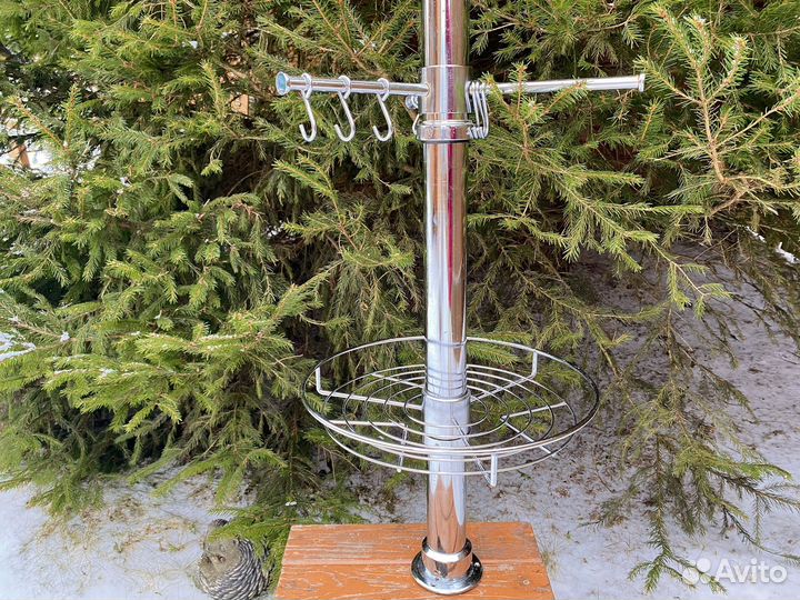 Барная стойка для кухни хром 144 см