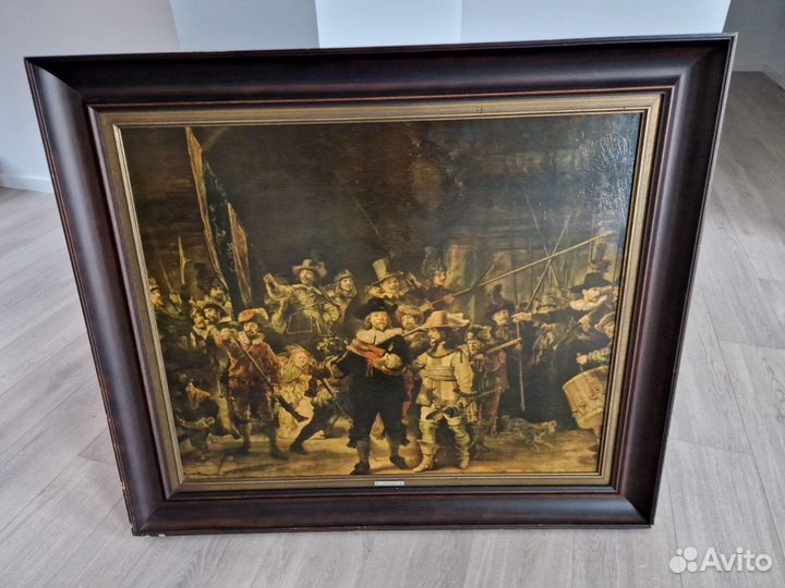 Рембрандт Репродук Картина Ночной Дозор 1642 год